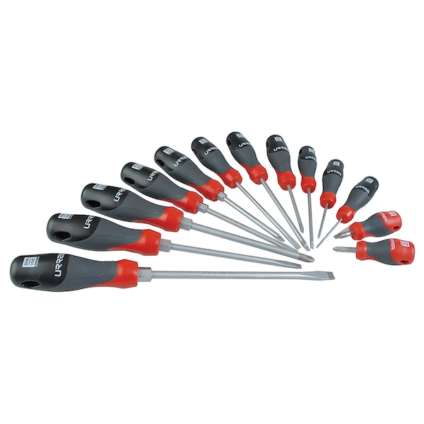 Trimaterial Screwdriver, Set of 13Pc.